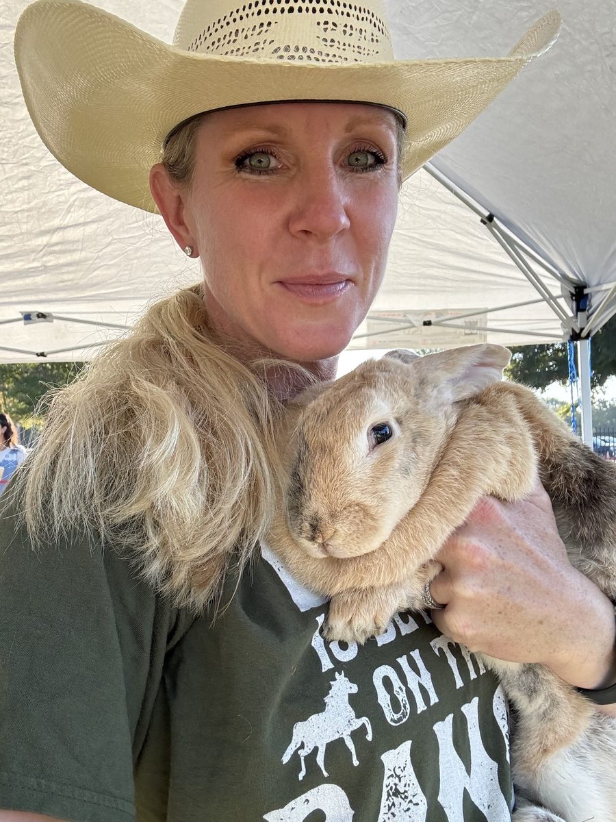 A ranch rabbit at Rigid Ranch